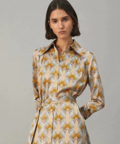 Tory Burch Silk Satin Shirtdress