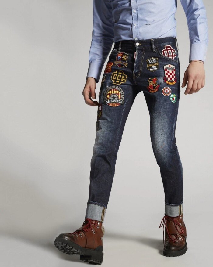 Dsquared2 College Patch Wash Cool Guy Jeans