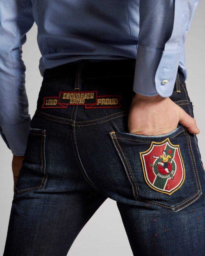 Dsquared2 College Patch Wash Cool Guy Jeans