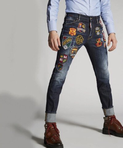 Dsquared2 College Patch Wash Cool Guy Jeans