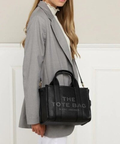 Marc Jacobs The Black Leather Mini Tote Bag