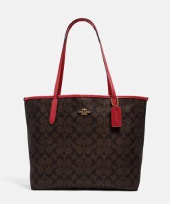 Coach City Tote In Signature Canvas