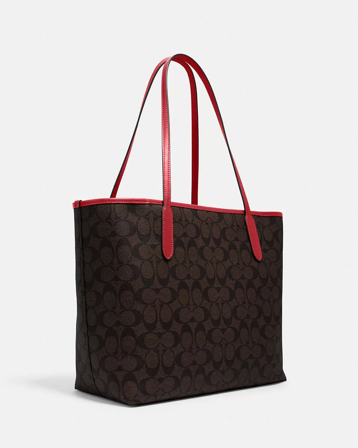 Coach City Tote In Signature Canvas