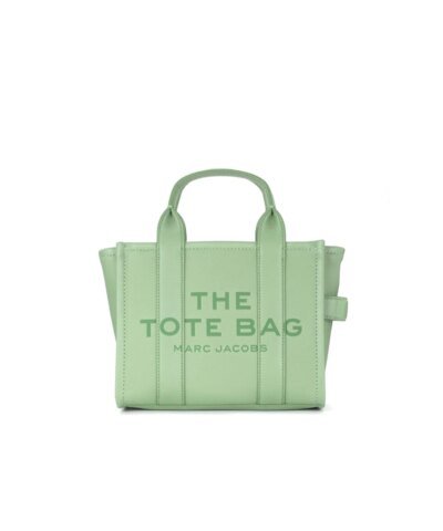 Marc Jacobs The Leather Mini Tote Bag In Traveler Green