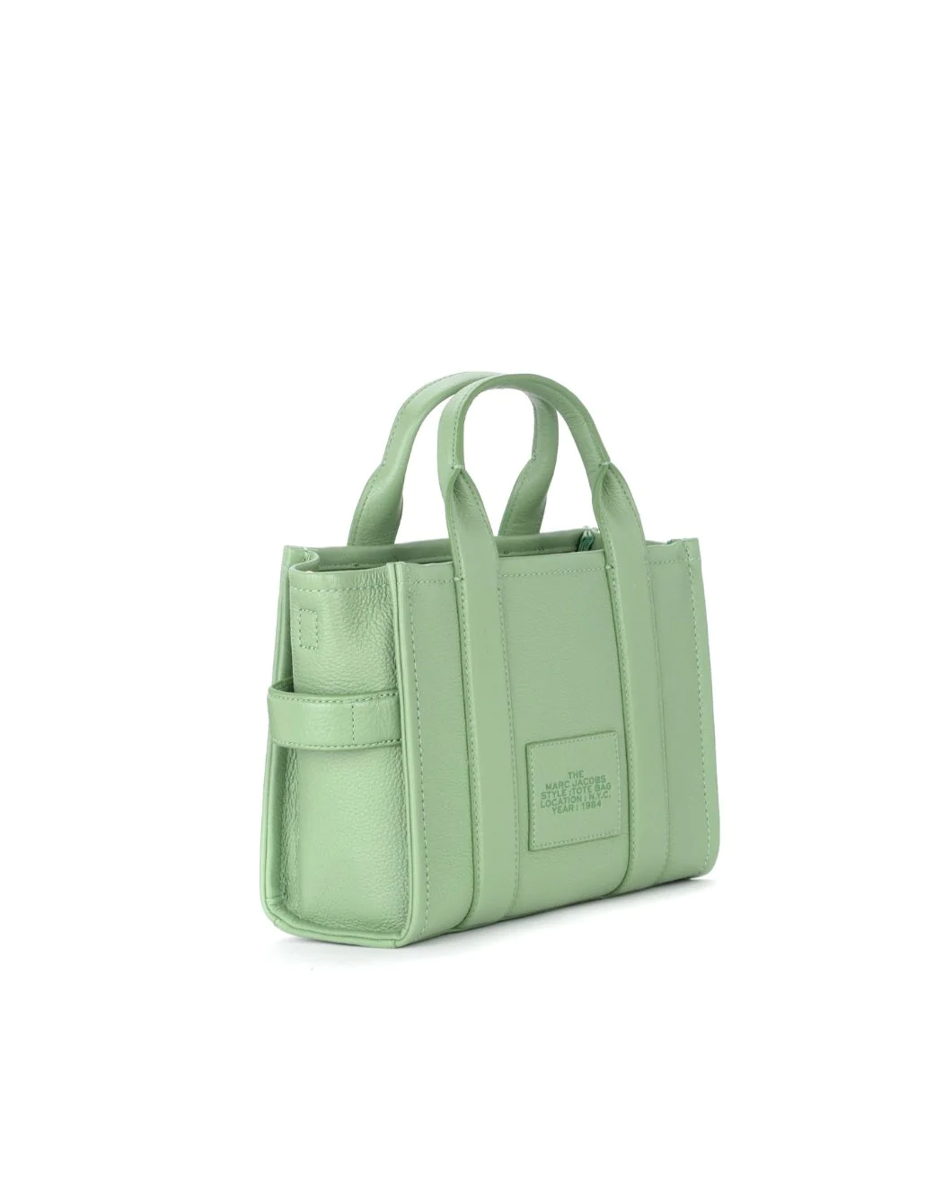Marc Jacobs The Leather Mini Tote Bag In Traveler Green