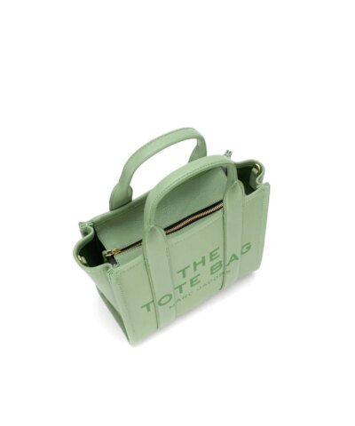 Marc Jacobs The Leather Mini Tote Bag In Traveler Green