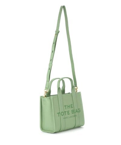 Marc Jacobs The Leather Mini Tote Bag In Traveler Green