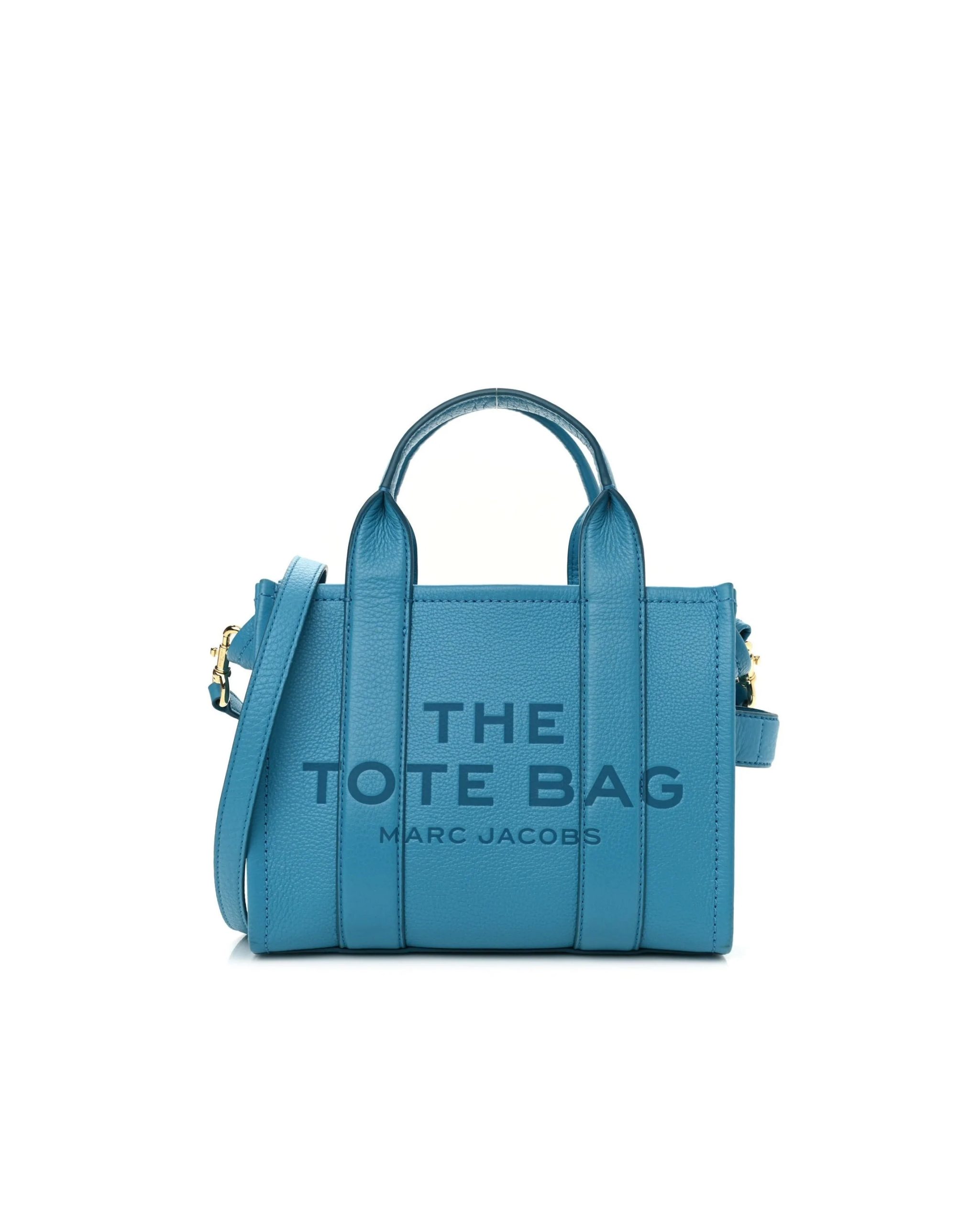 Marc Jacobs The Leather Mini Tote Bag In Barrier Reef