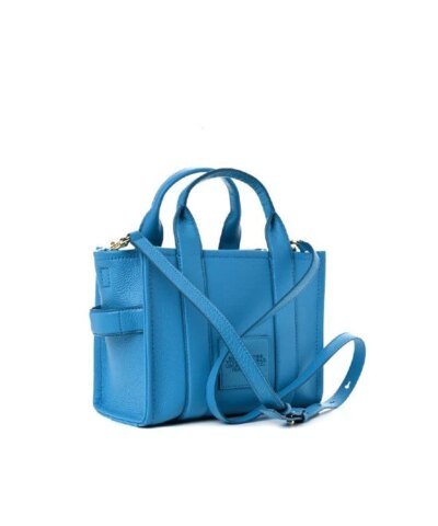 Marc Jacobs The Leather Mini Tote Bag In Barrier Reef