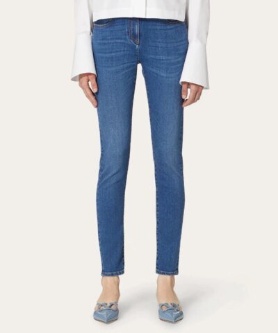 Valentino Blue Stretch Denim Jeans