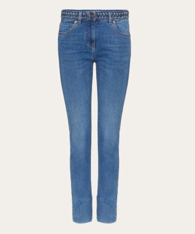 Valentino Blue Stretch Denim Jeans
