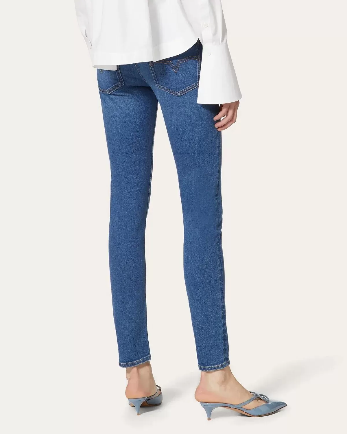 Valentino Blue Stretch Denim Jeans