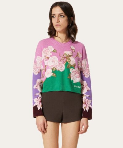 Valentino Embroidered Cashmere Wool Jumper