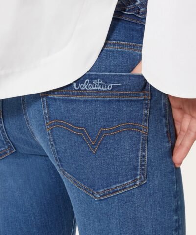 Valentino Blue Stretch Denim Jeans