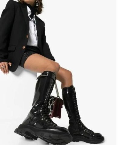 Alexander Mcqueen Tread Lace Up Boot