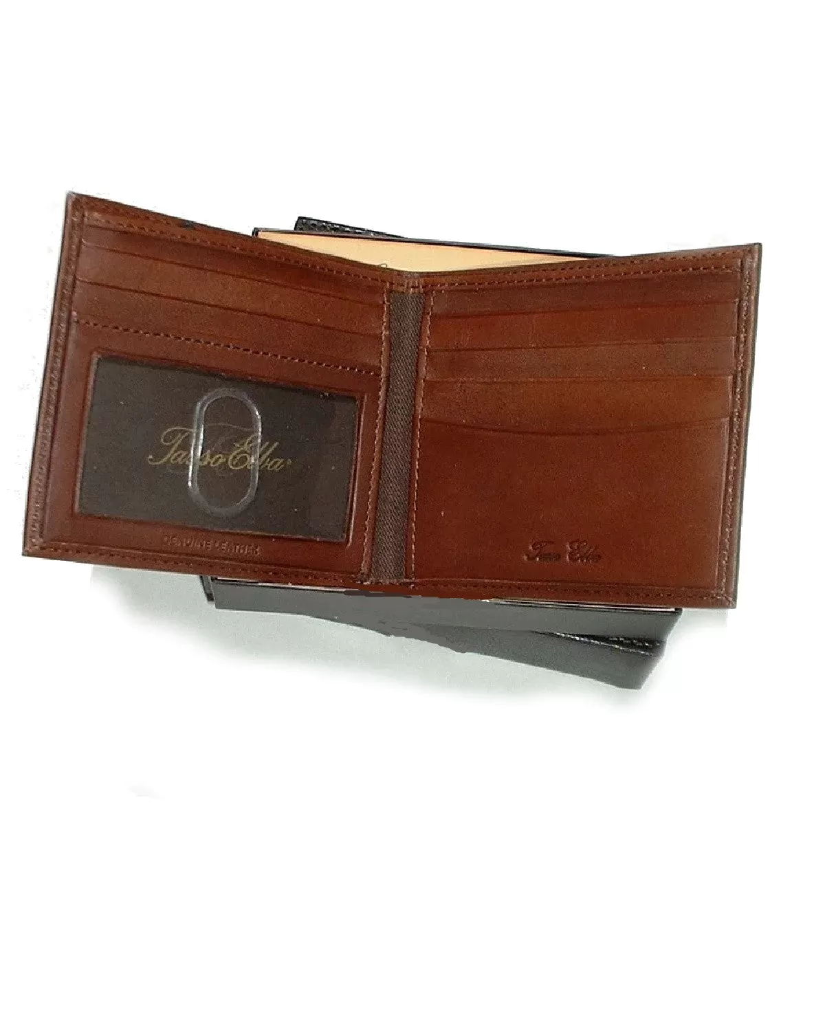 Tasso Elba Men's Brown Global Billfold Leather Wallet-Tasso Elba-Fashionbarn shop