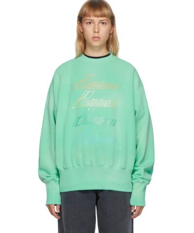 We11done Iridescent Logo Sweatshirt