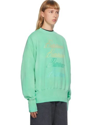 We11done Iridescent Logo Sweatshirt