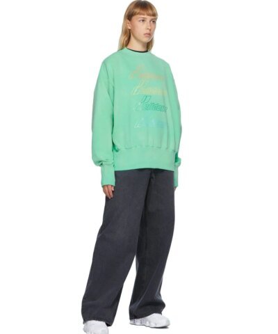 We11done Iridescent Logo Sweatshirt