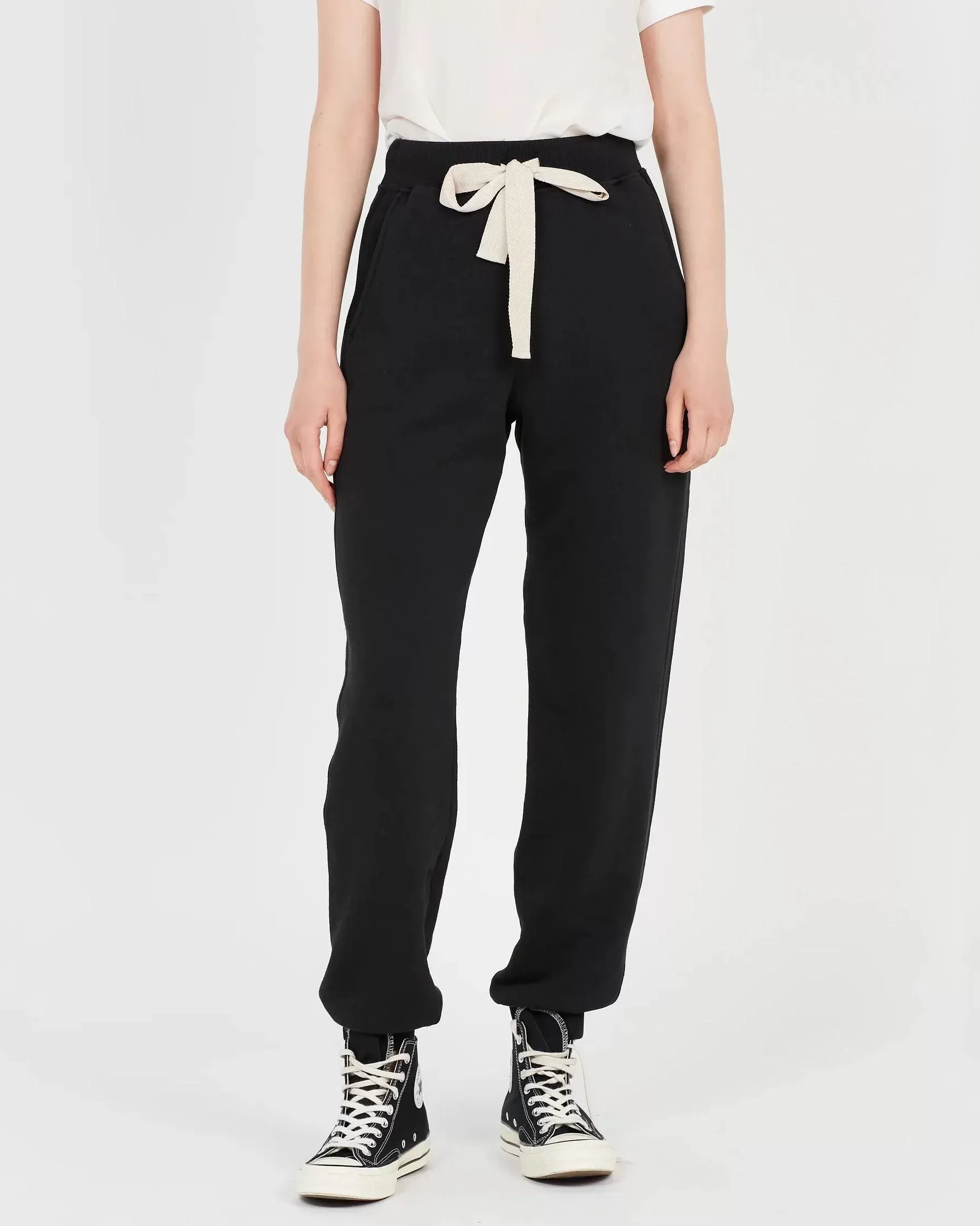 Max & Co Black Cotton Track Pants