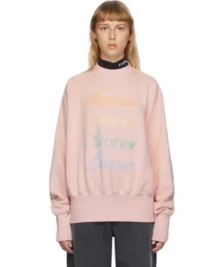 We11done Iridescent Logo Sweatshirt