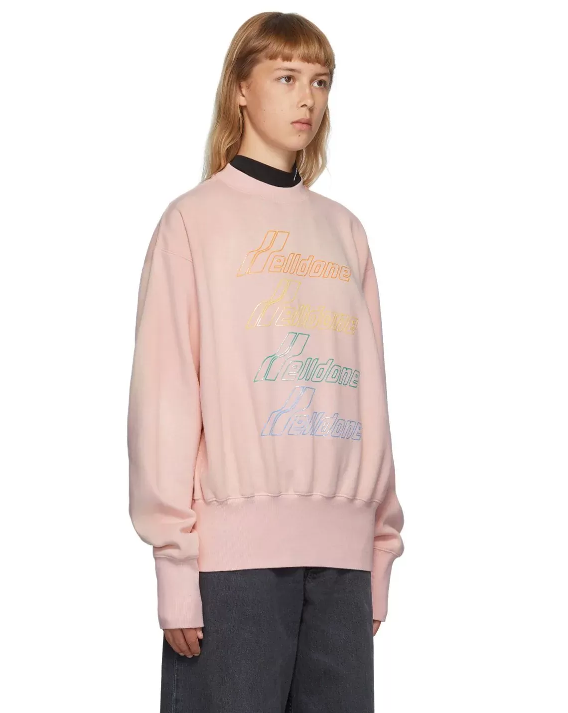 We11done Iridescent Logo Sweatshirt