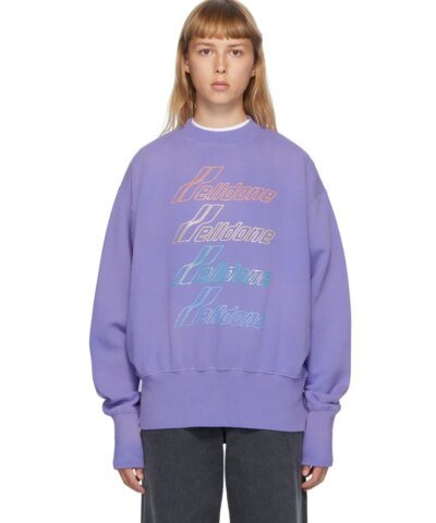 We11done Iridescent Logo Sweatshirt