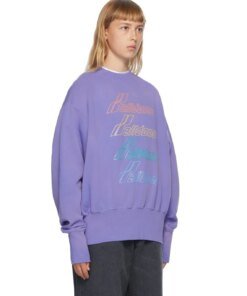 We11done Iridescent Logo Sweatshirt