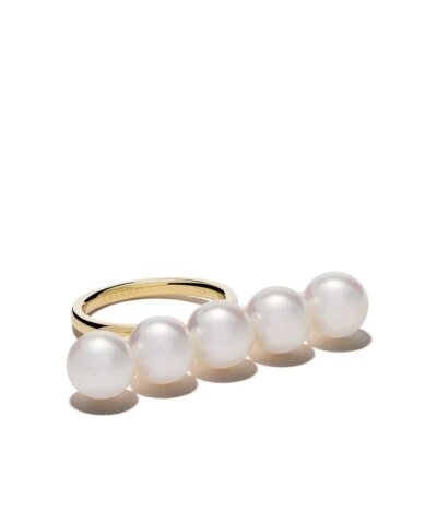 Tasaki 18kt Yellow Gold Balance Signature Ring