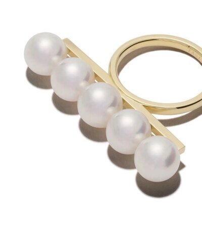 Tasaki 18kt Yellow Gold Balance Signature Ring