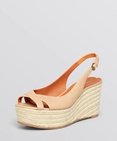 Via Spiga Open Toe Platform Wedge Espadrille Sandals - Luciana
