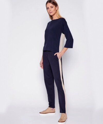 Weekend Max Mara Viscose Jersey Trousers, Black