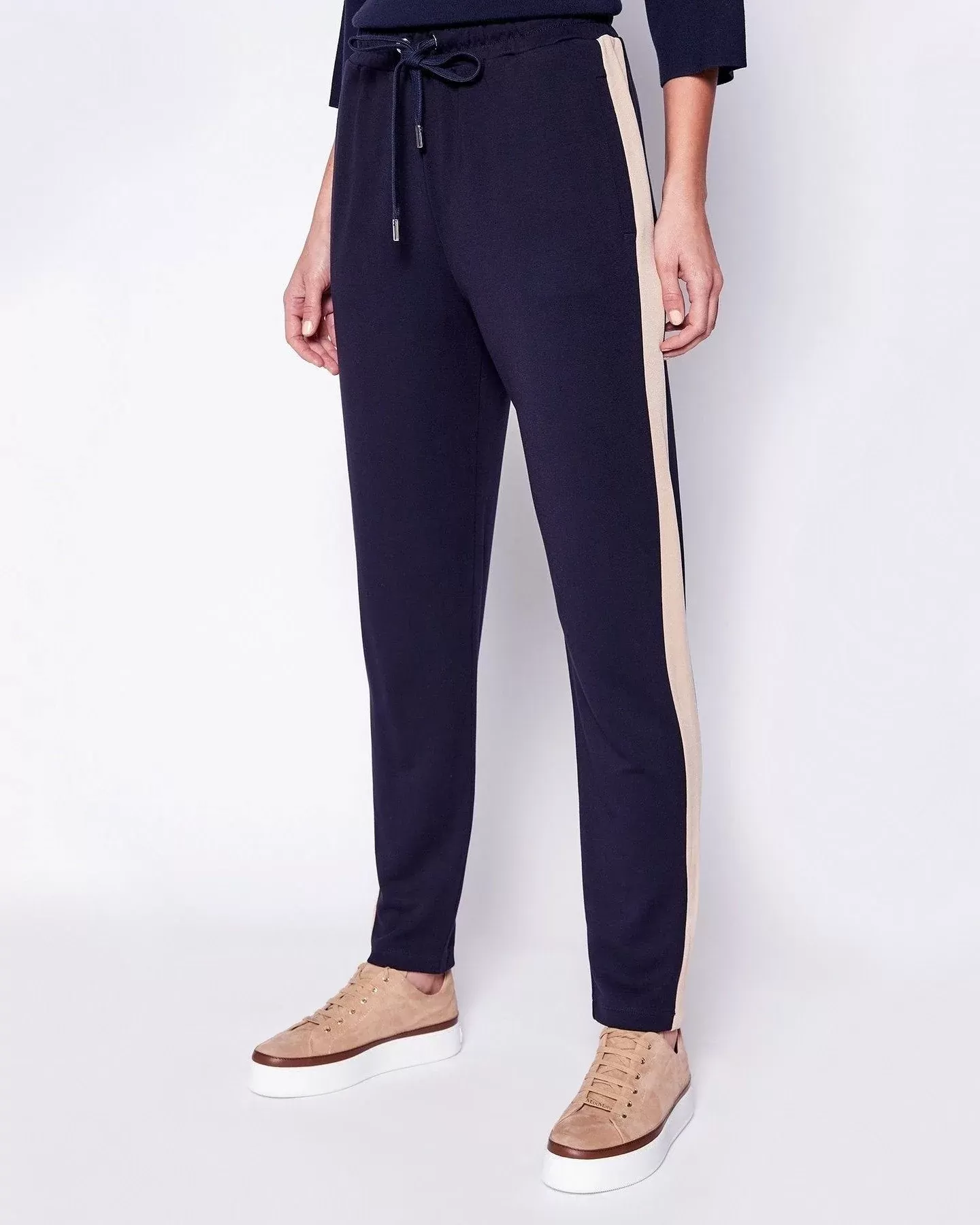 Weekend Max Mara Viscose Jersey Trousers, Black