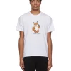 Maison Kitsuné Men's White All Right Fox Print T-Shirt