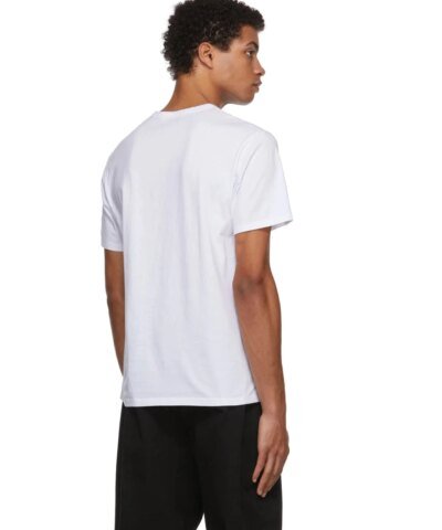 Maison Kitsuné Men's White All Right Fox Print T-Shirt