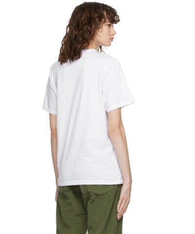 Maison Kitsuné Women's White All Right Fox Print Classic T-Shirt