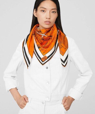 Hermes Wow Double Face Scarf 90