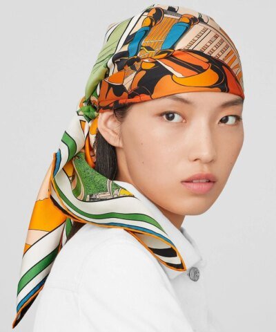 Hermes Wow Double Face Scarf 90