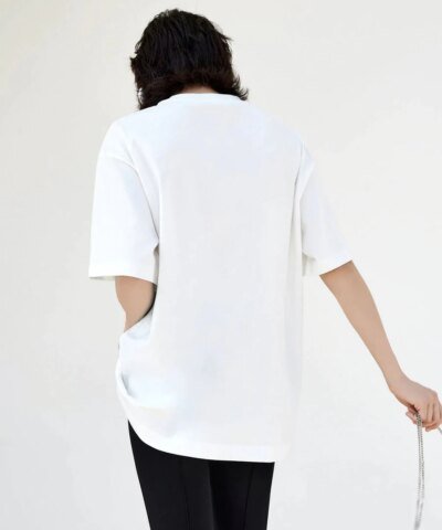 Mo&Co Oversized Cartoon Print T-shirt