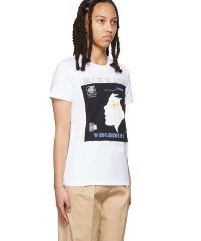 Max Mara White Zefir 'Vacances' T-Shirt