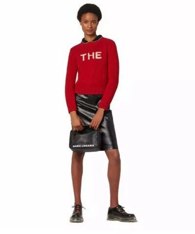 Marc Jacobs Black The Softbox Top Handle Bag