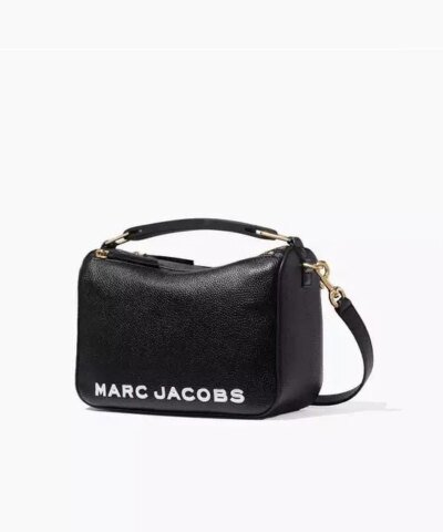 Marc Jacobs Black The Softbox Top Handle Bag