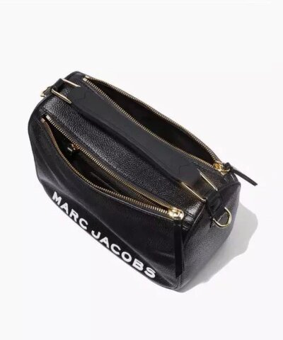Marc Jacobs Black The Softbox Top Handle Bag