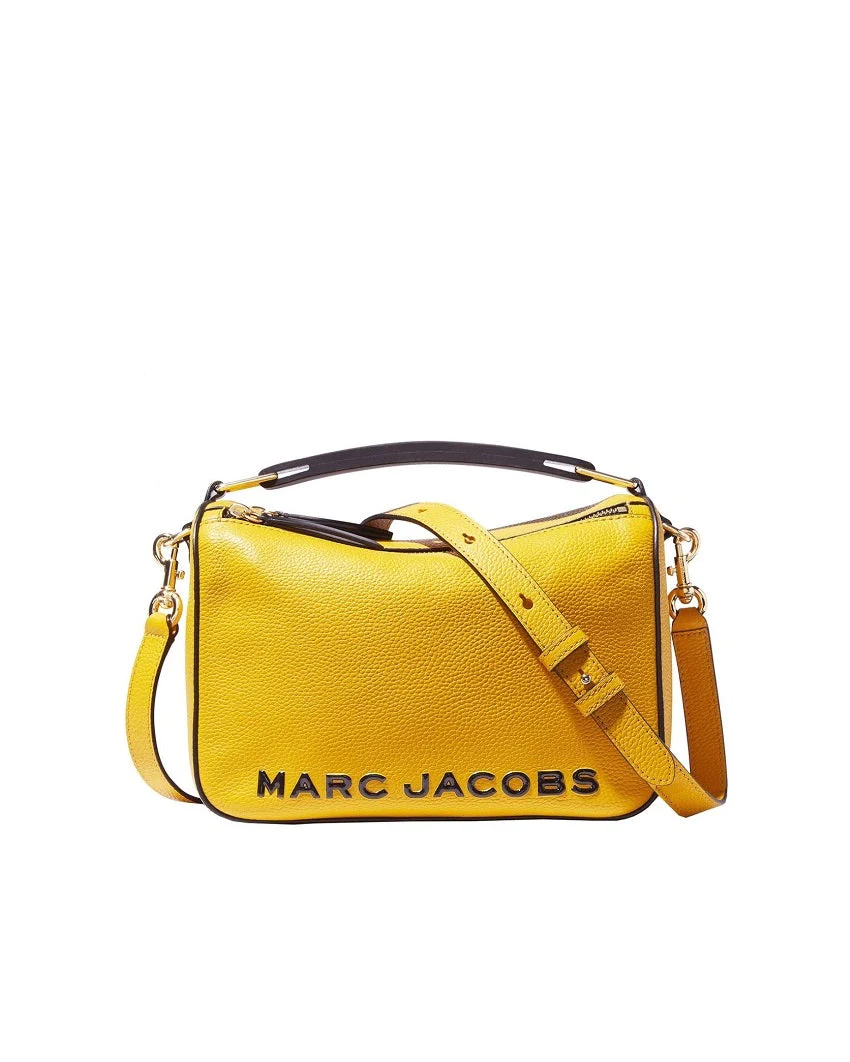 Marc Jacobs Yellow The Softbox Top Handle Bag