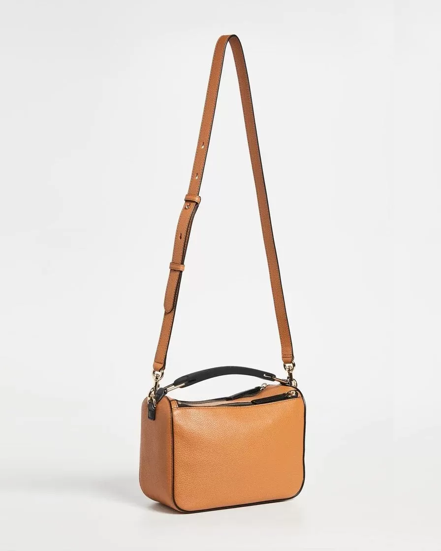 Marc Jacobs Mustard The Softbox Top Handle Bag