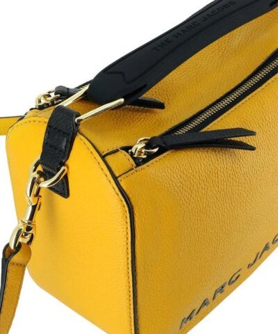 Marc Jacobs Yellow The Softbox Top Handle Bag