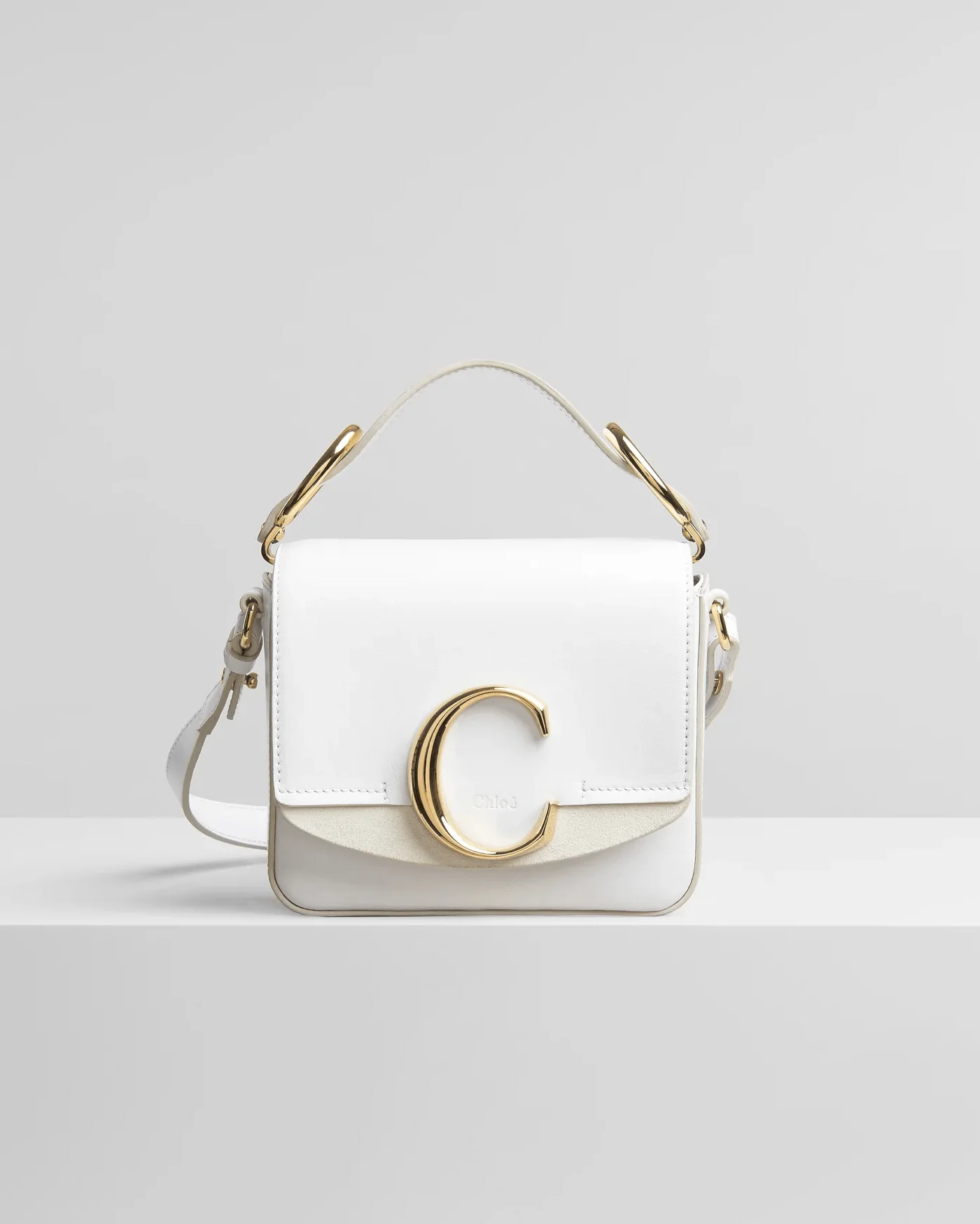 Chloe Mini Chloé c Bag In White