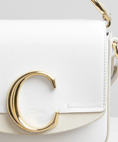 Chloe Mini Chloé c Bag In White