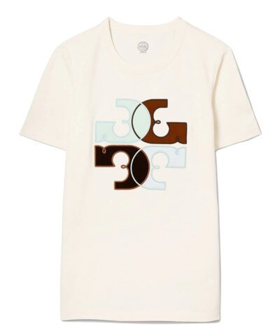 Tory Burch Colorblock Logo T-Shirt