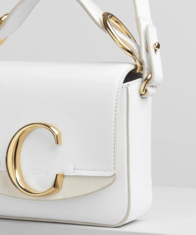 Chloe Mini Chloé c Bag In White